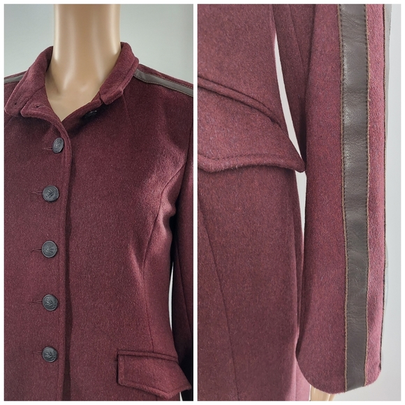 Rag & Bone Maharaja Wool and Leather Coat S - Picture 6 of 9